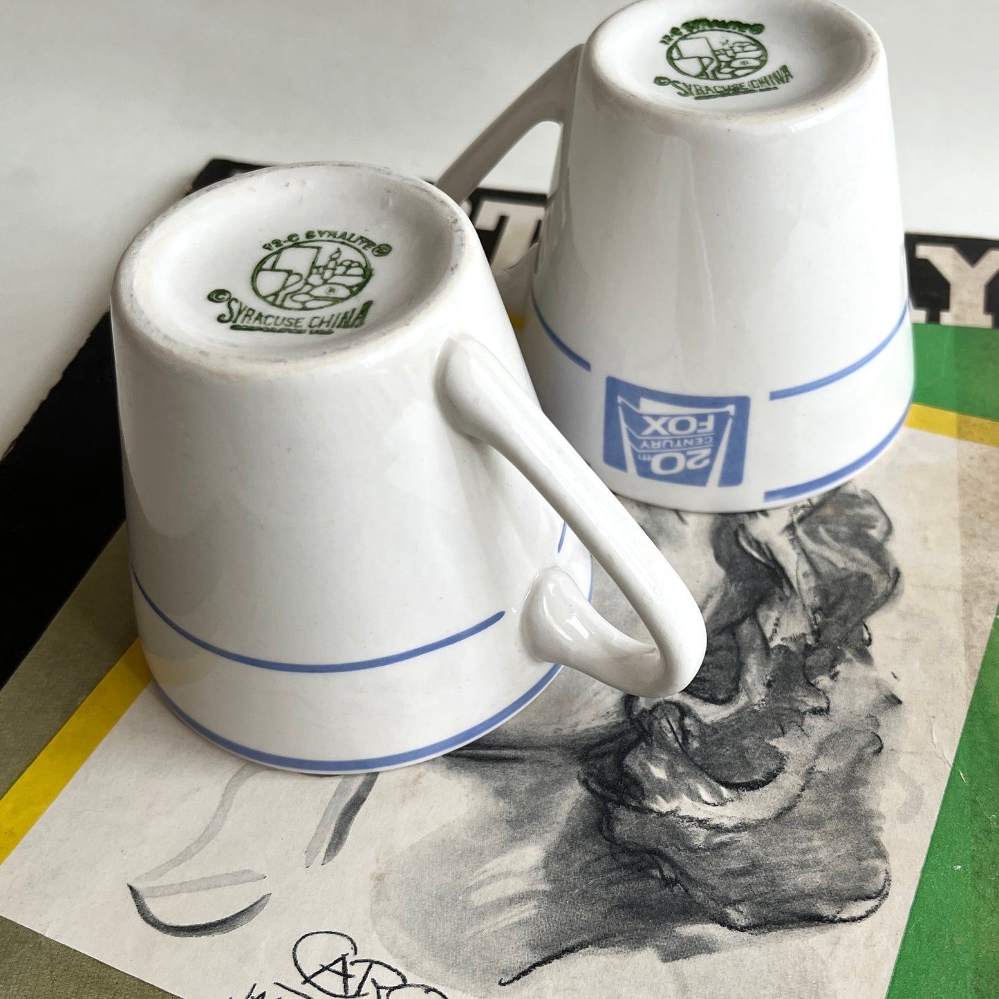 20th Century Fox Studio Restaurant Commissary Mugs