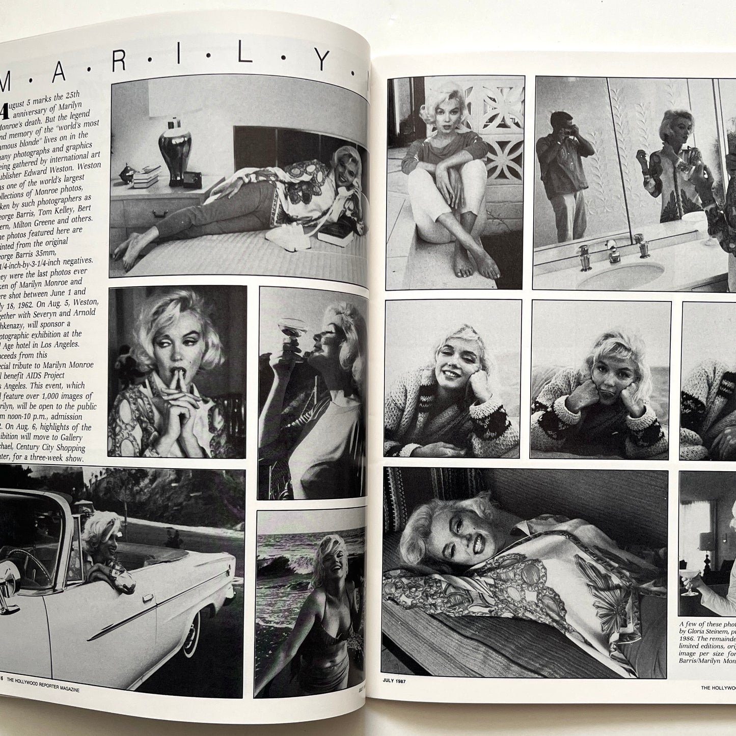 The Hollywood Reporter Marilyn Monroe: A Rare Collection of Photographes 1987