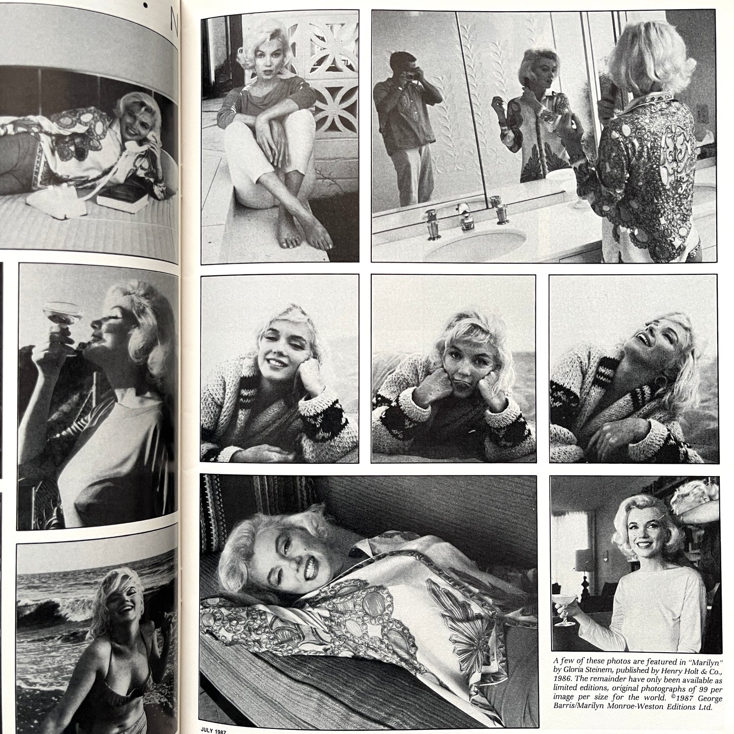 The Hollywood Reporter Marilyn Monroe: A Rare Collection of Photographes 1987