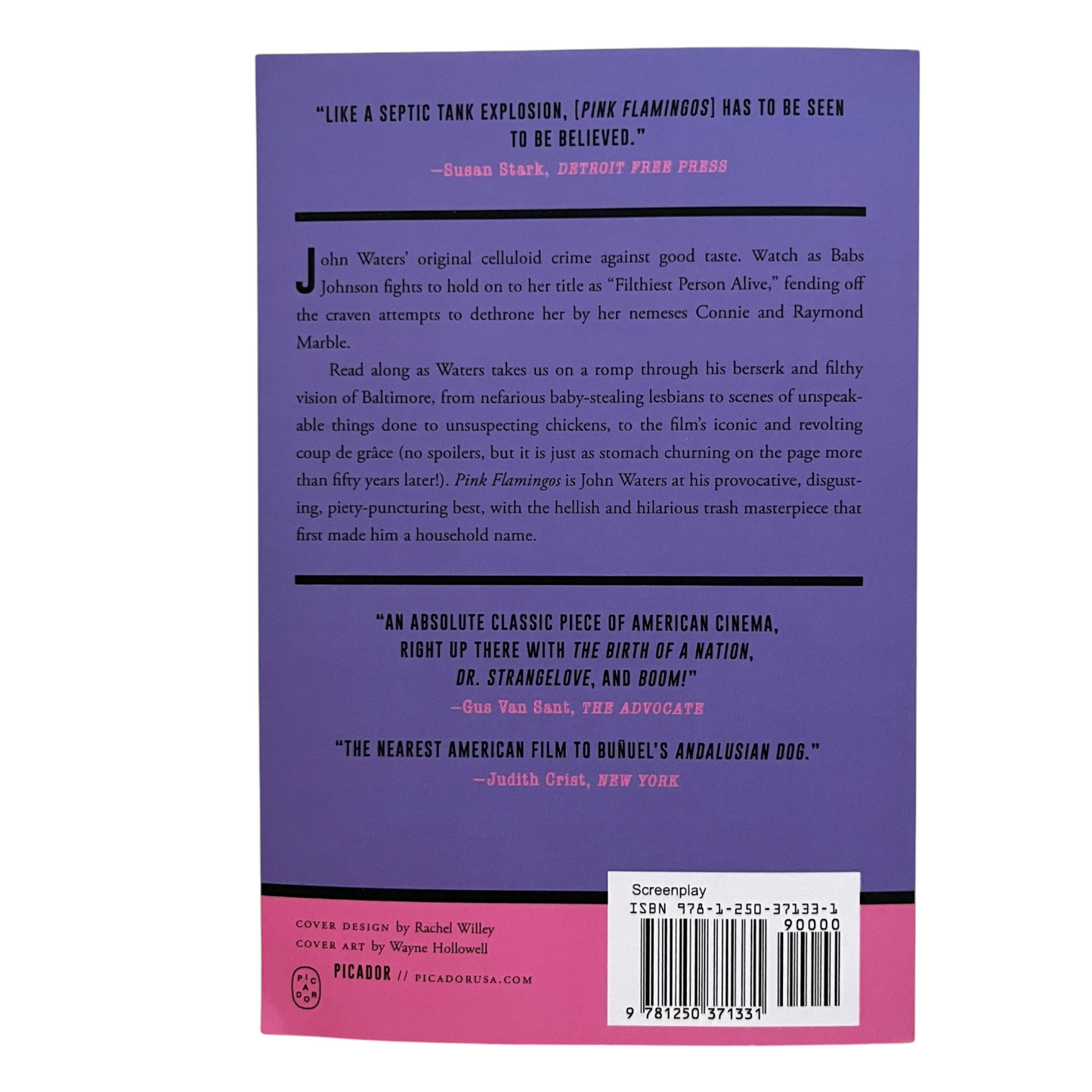 SIGNED Pink Flamingos Screenplay John Waters