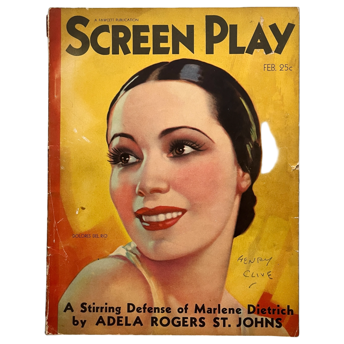 Screen Play Magazine Dolores del Rio Cover Joan Crawford Hollywood February 1932