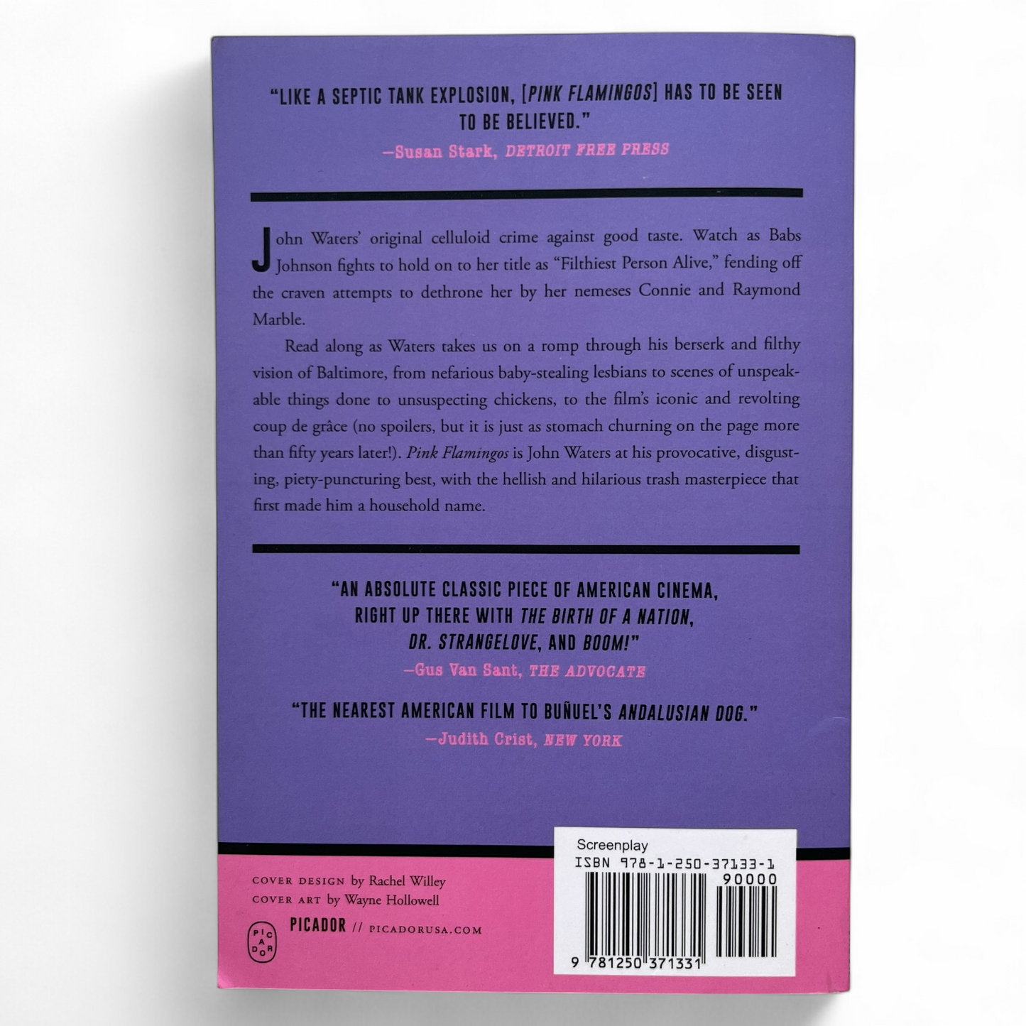 Signed Pink Flamingos A Screenplay John Waters