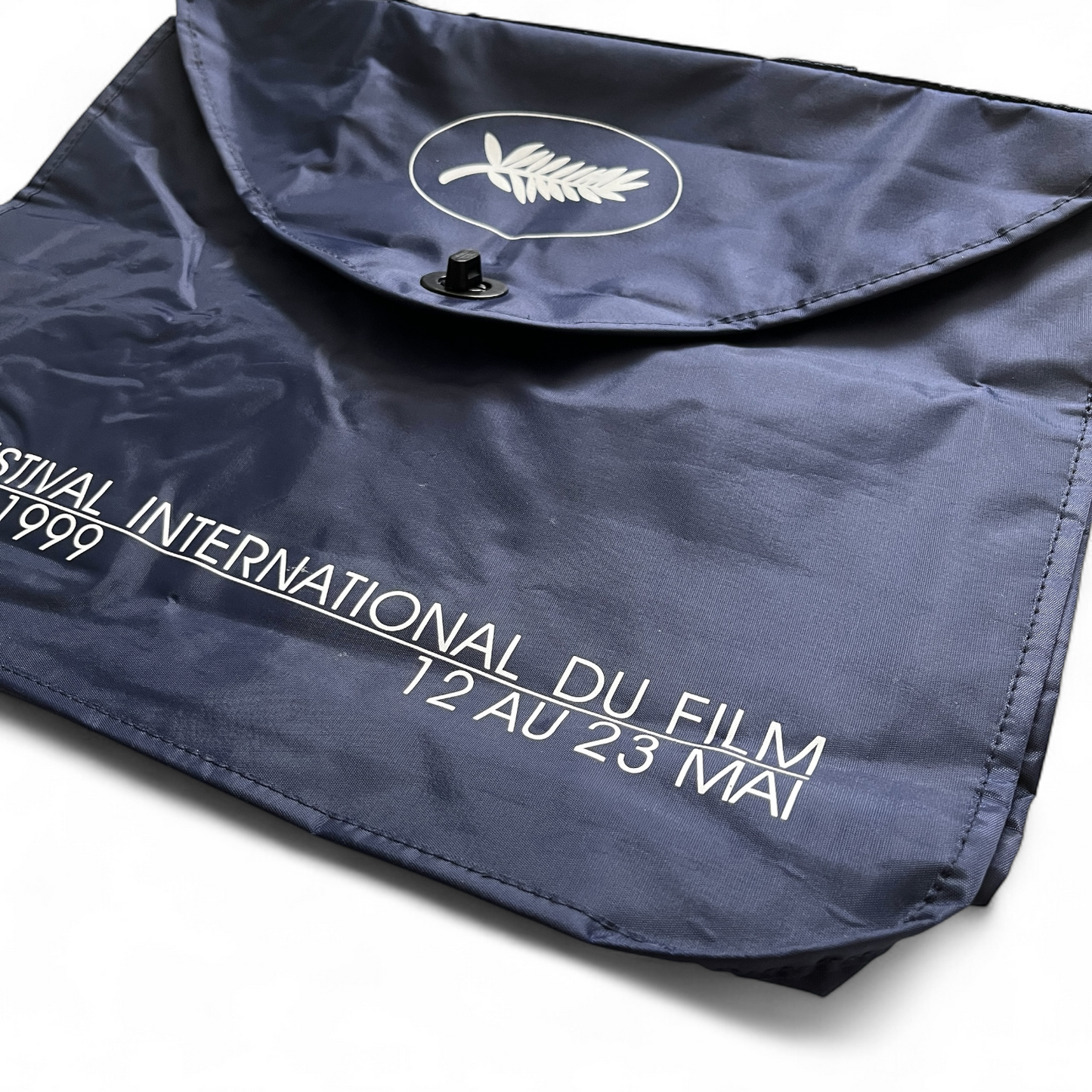 Cannes 1999 Dark Blue Vinyl 52 Film Festival Carry Bag/Case