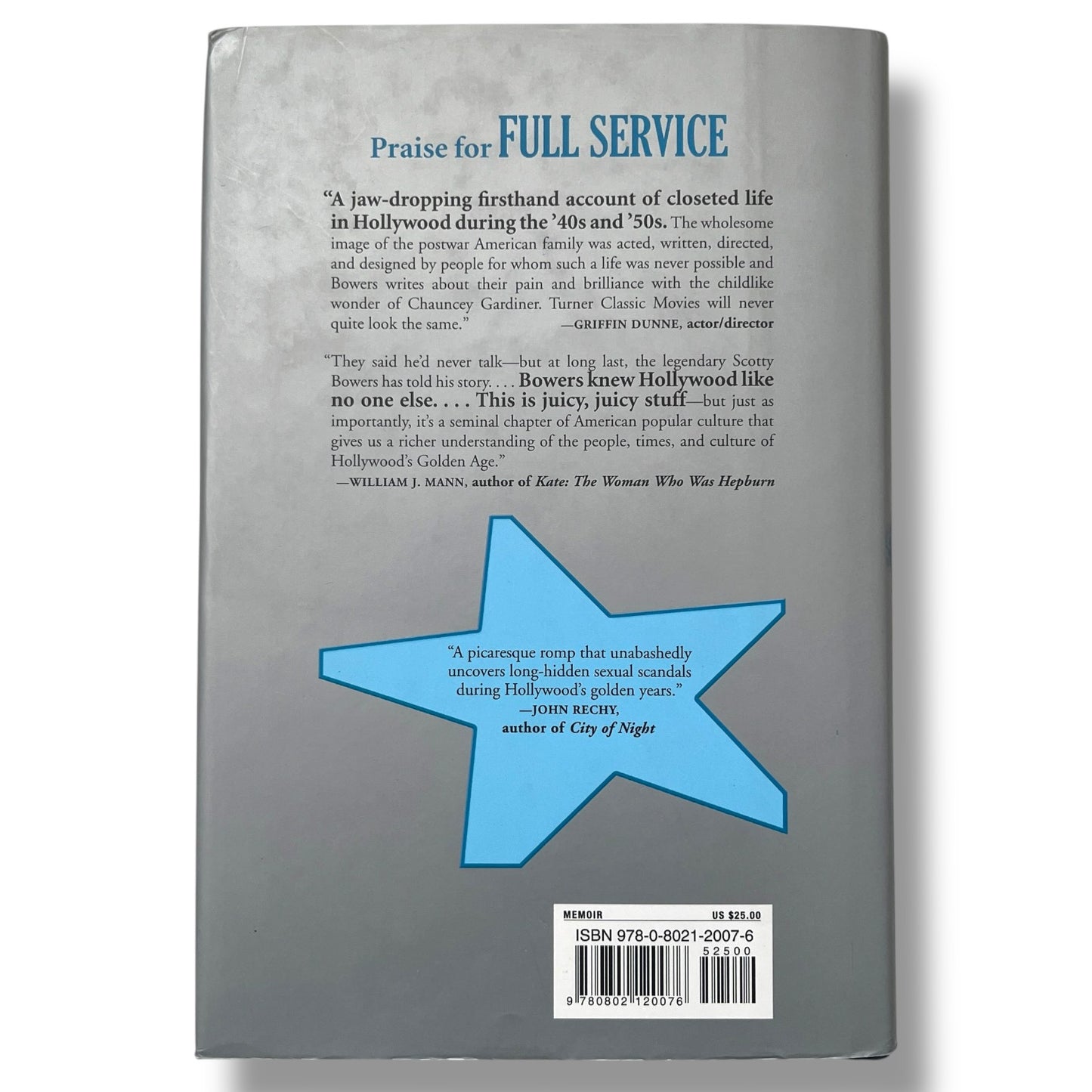 Signed Full Service My Adventures in Hollywood by Scotty Bowers 2012