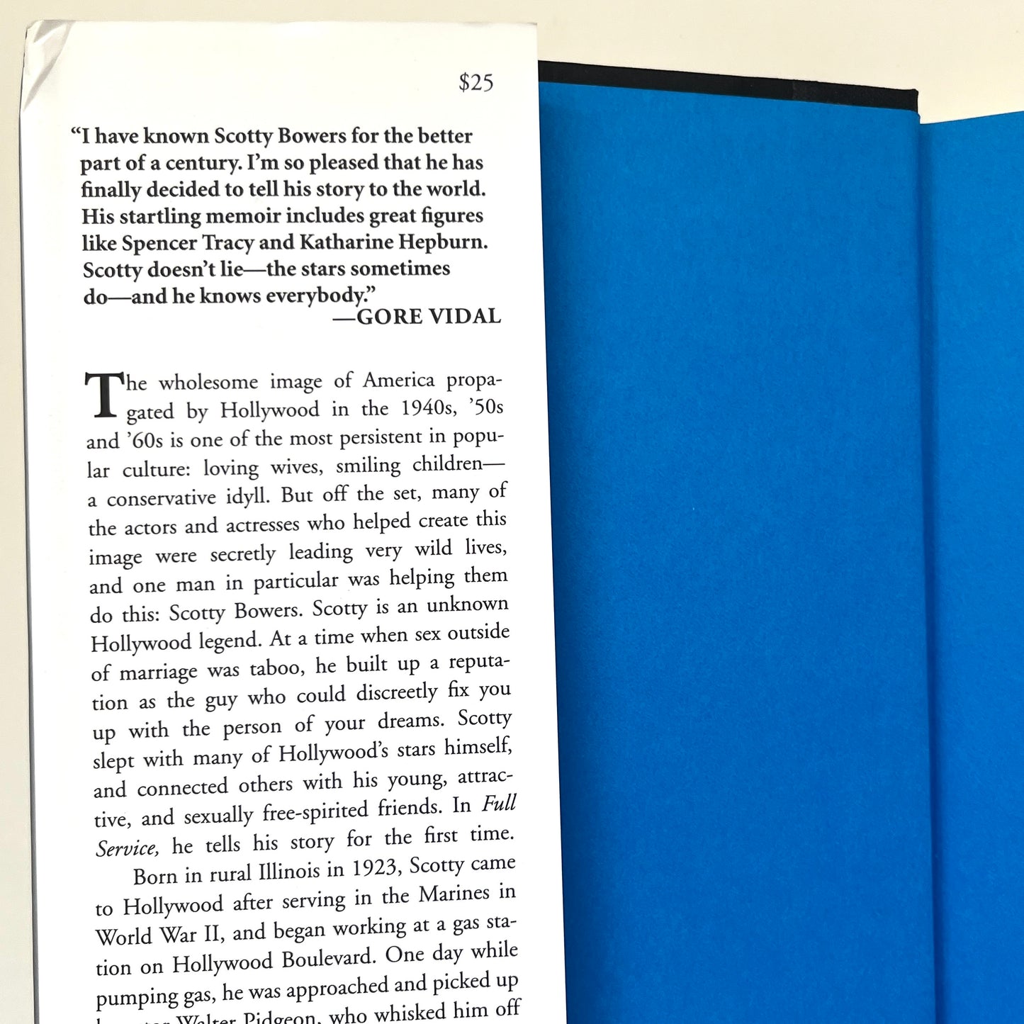 Signed Full Service My Adventures in Hollywood by Scotty Bowers 2012