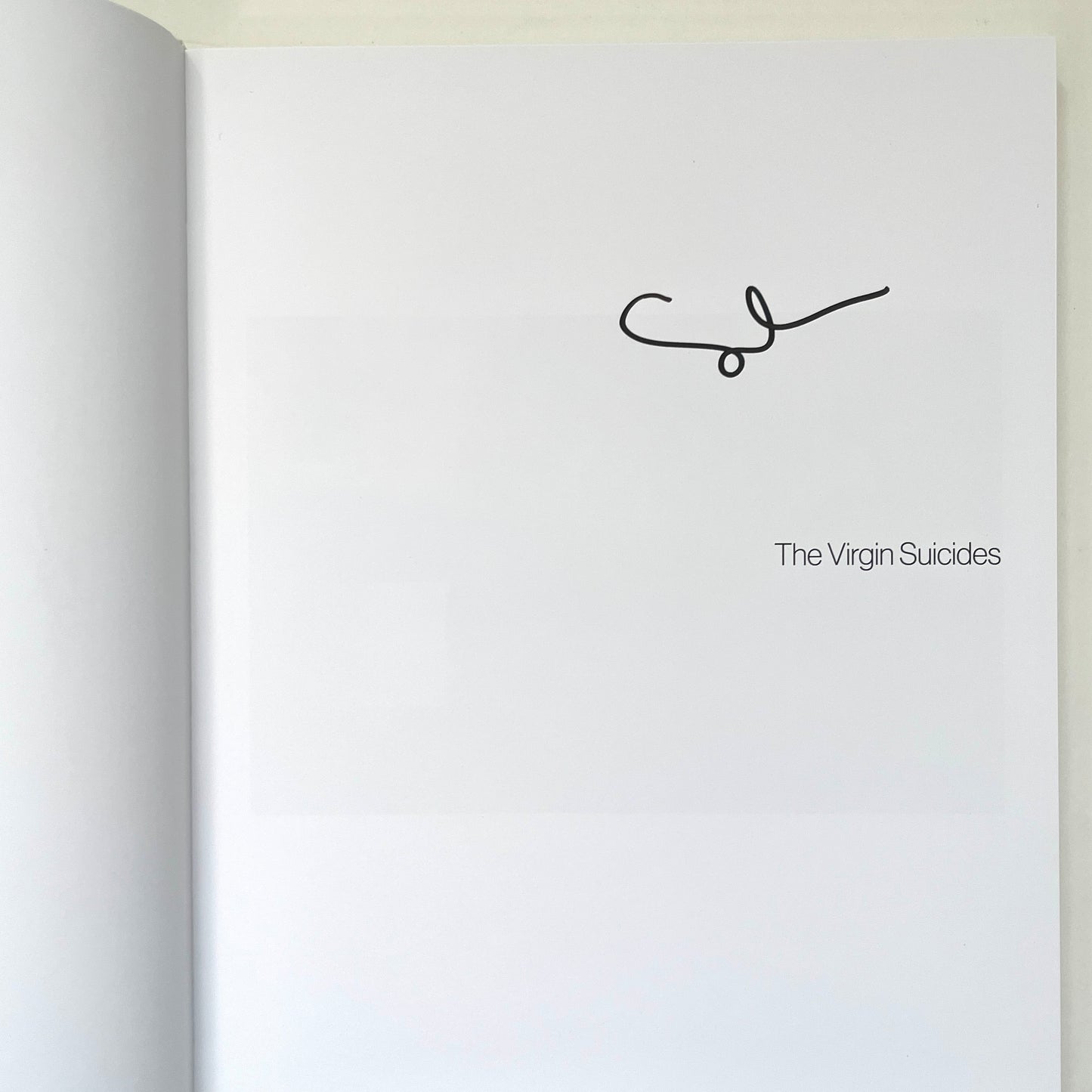Signed The Virgin Suicides Sofia Coppola Hardcover 2025