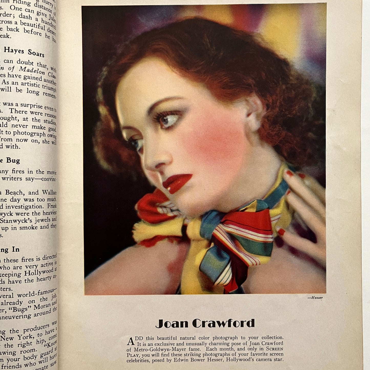 Screen Play Magazine Dolores Del Rio Cover Joan Crawford Hollywood February 1932