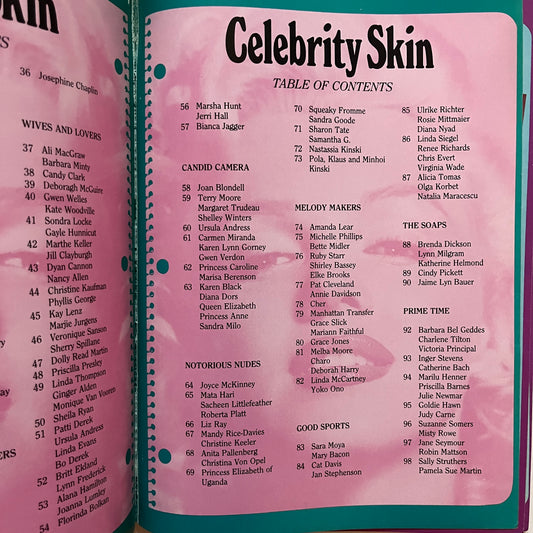 High Society's Special Celebrity Skin Magazine Marilyn Monroe Volume 1 Issue #3 1980