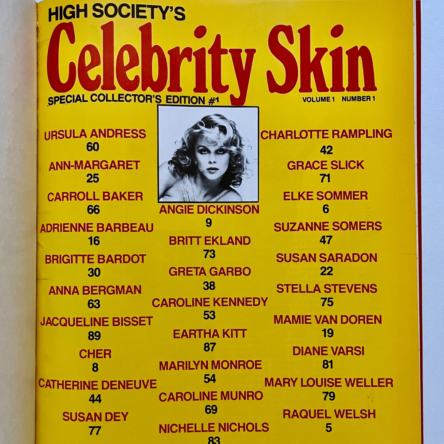 High Society's Celebrity Skin Special Collector's Edition #1 Magazine