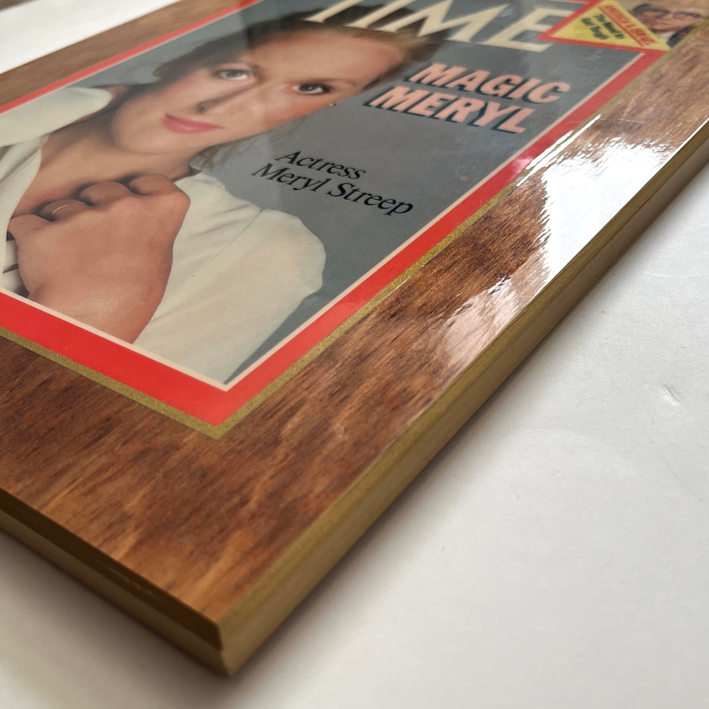 Meryl Streep Wood Mounted Time Cover Magic Meryl 1981