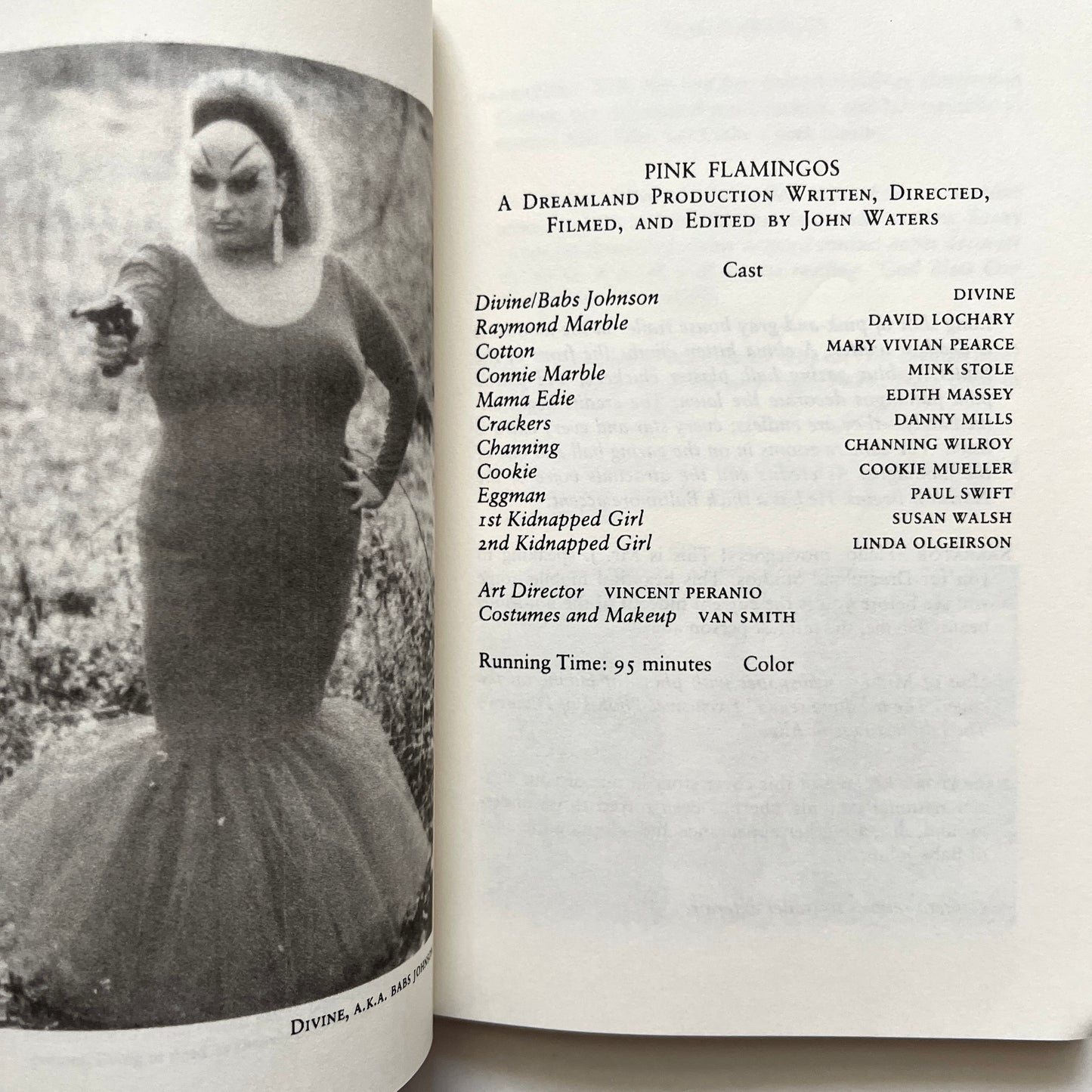 Signed Pink Flamingos A Screenplay John Waters