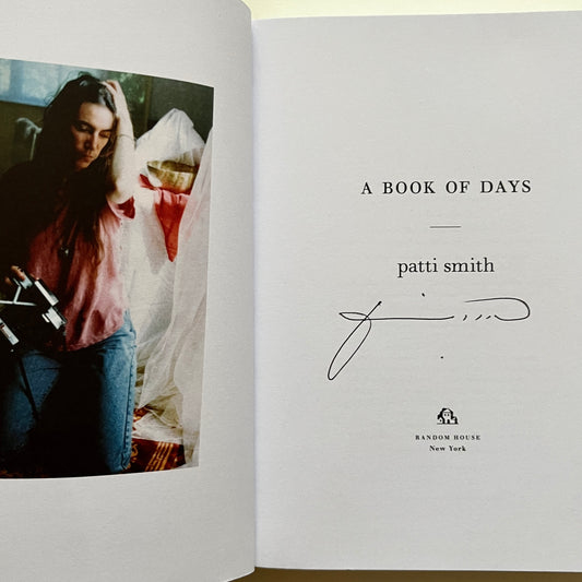 Signed Patti Smith A Book of Days