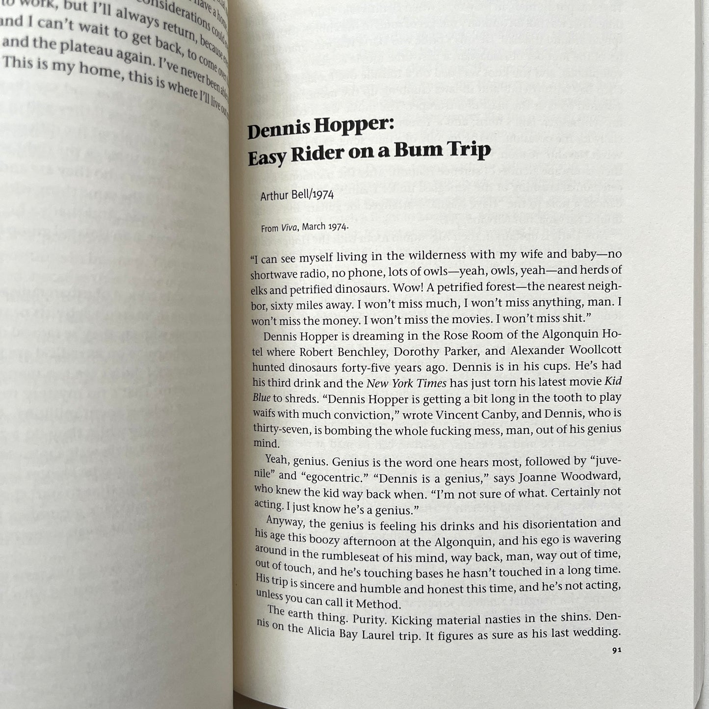 Dennis Hopper Interviews Edited by Nick Dawson