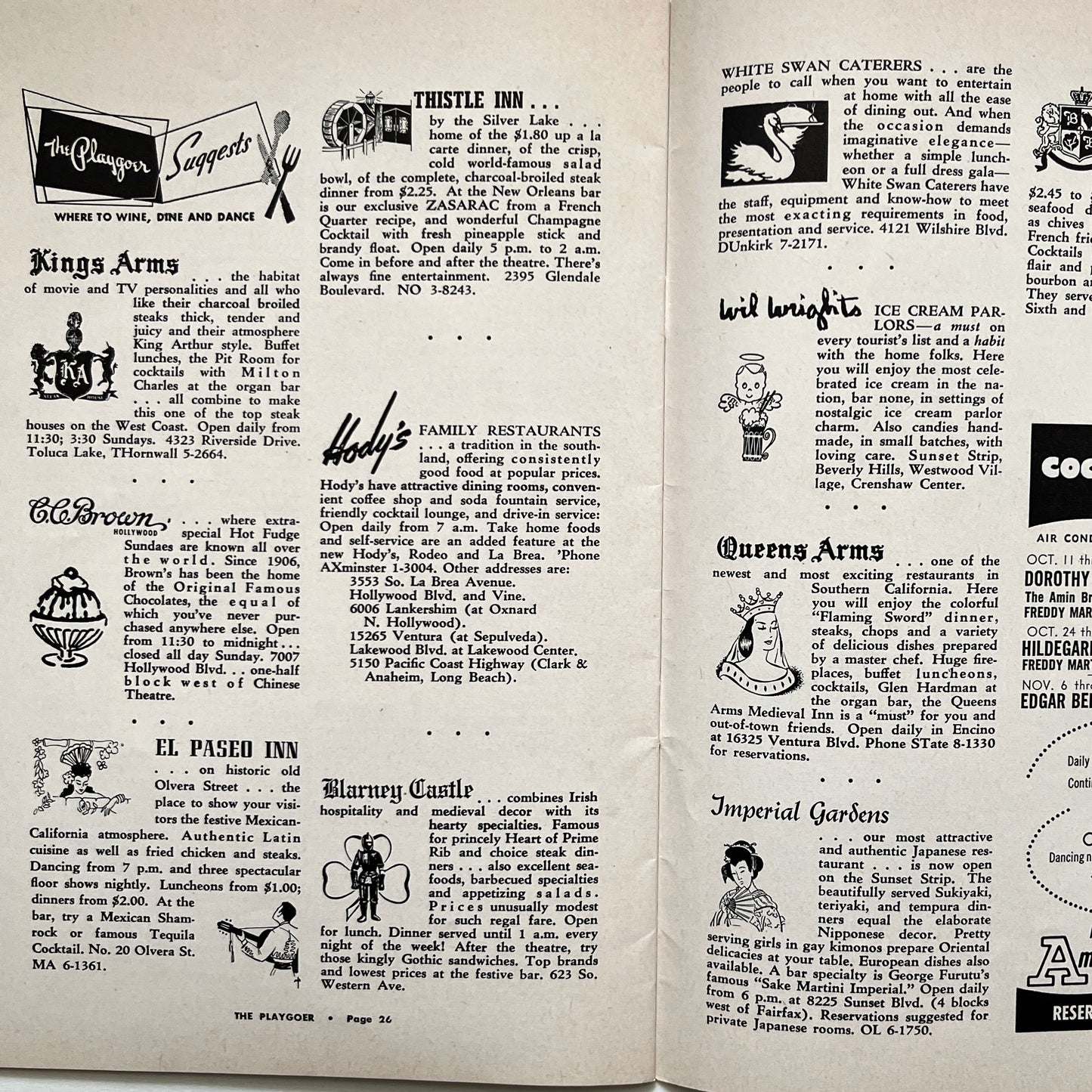 The Theatre Mart Hollywood The Playgoer 1957