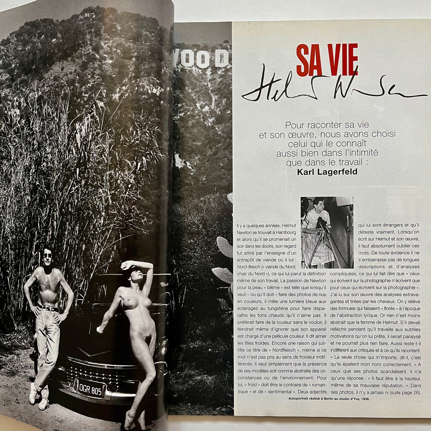 Photo Magazine Special Helmut Newton April 2004 French Edition