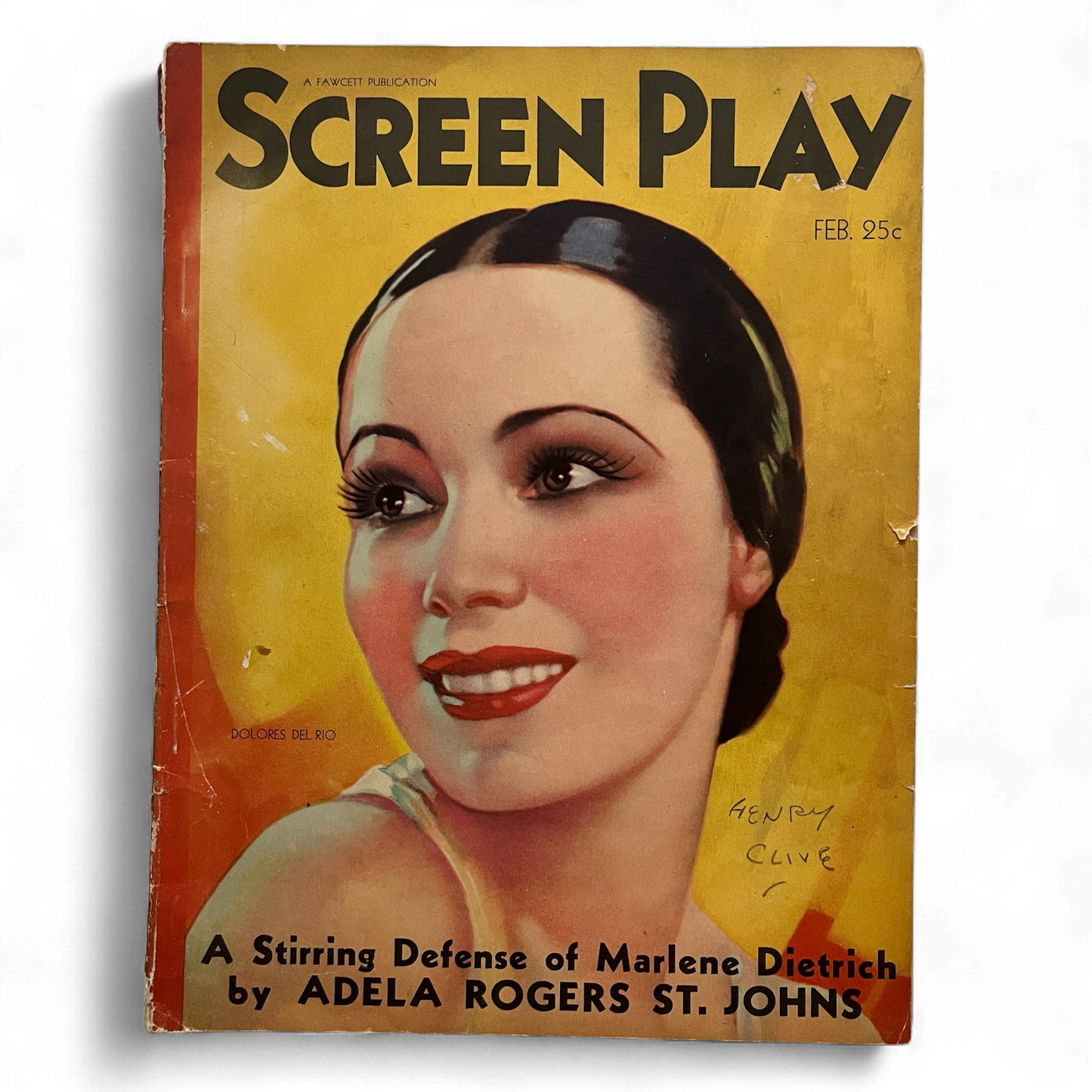 Screen Play Magazine Dolores Del Rio Cover Joan Crawford Hollywood February 1932