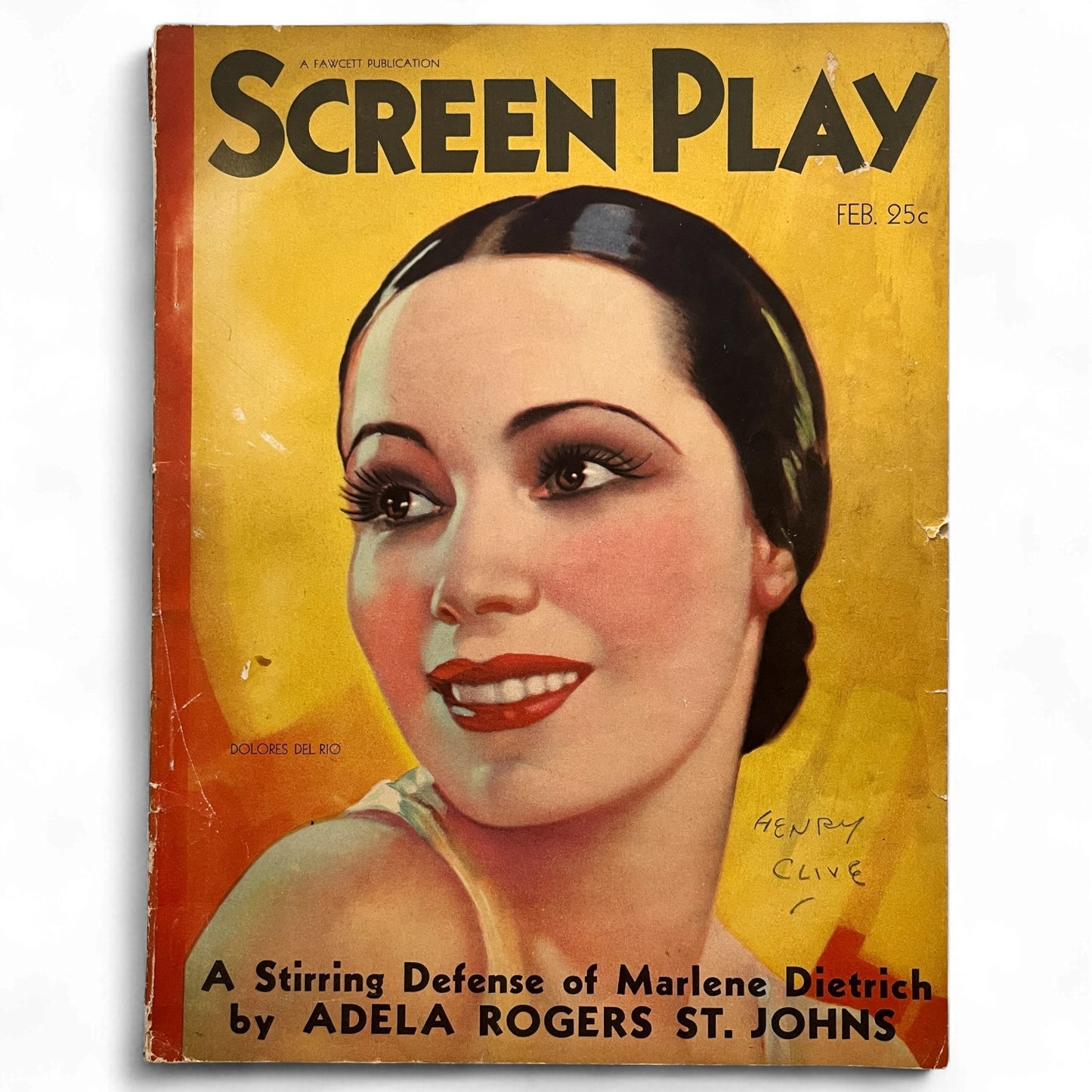 Screen Play Magazine Dolores del Rio Cover Joan Crawford Hollywood February 1932
