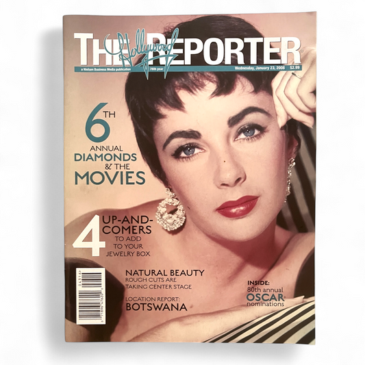 Elizabeth Taylor January 23 2008  Diamonds & The Movies Hollywood Reporter Magazine