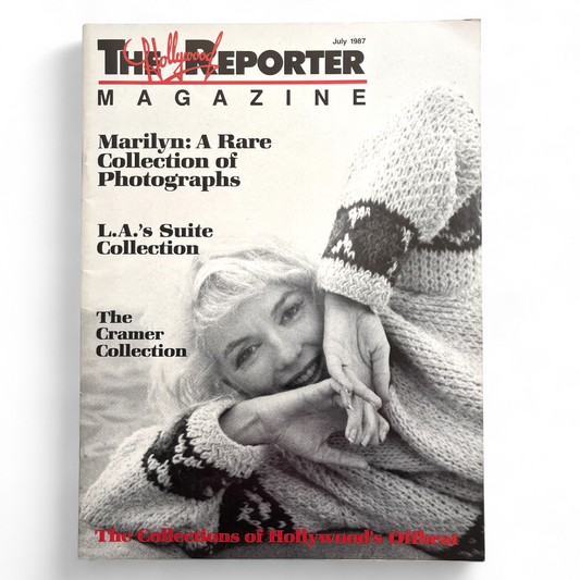 Marilyn Monroe: A Rare Collection of Photographs July 1987 Hollywood Reporter Magazine