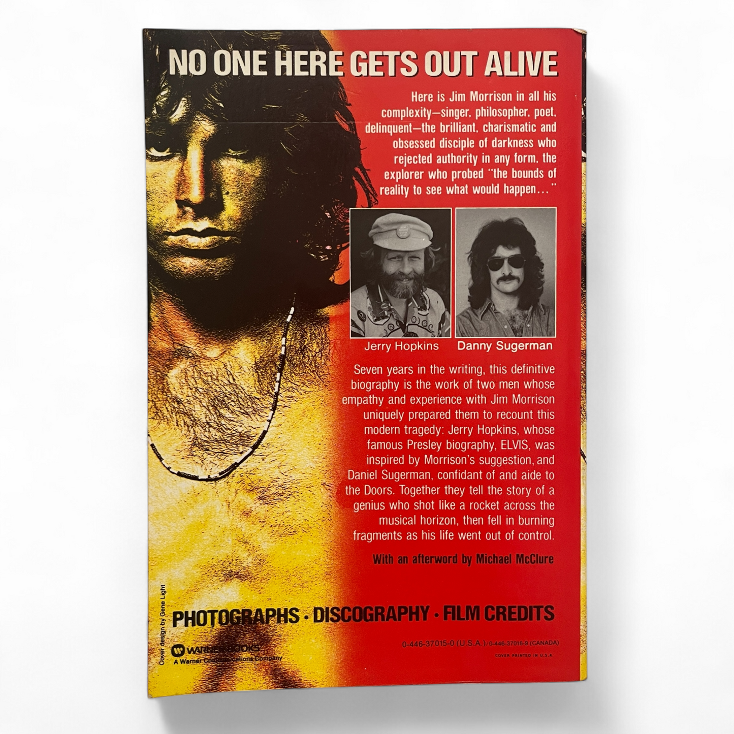 SIGNED by Doors Manager Danny Sugarmen No One Here Gets out Alive Biography of Jim Morrison
