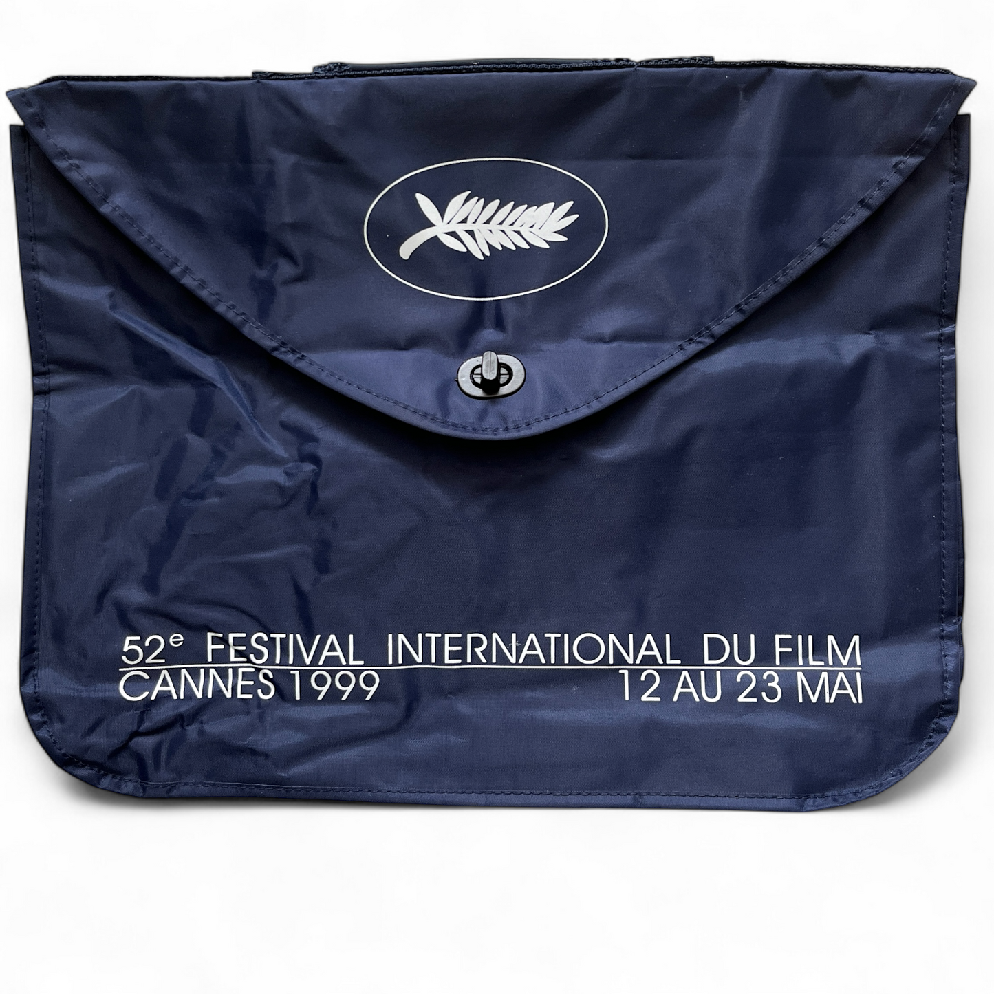 Cannes 1999 Dark Blue Vinyl 52 Film Festival Carry Bag/Case