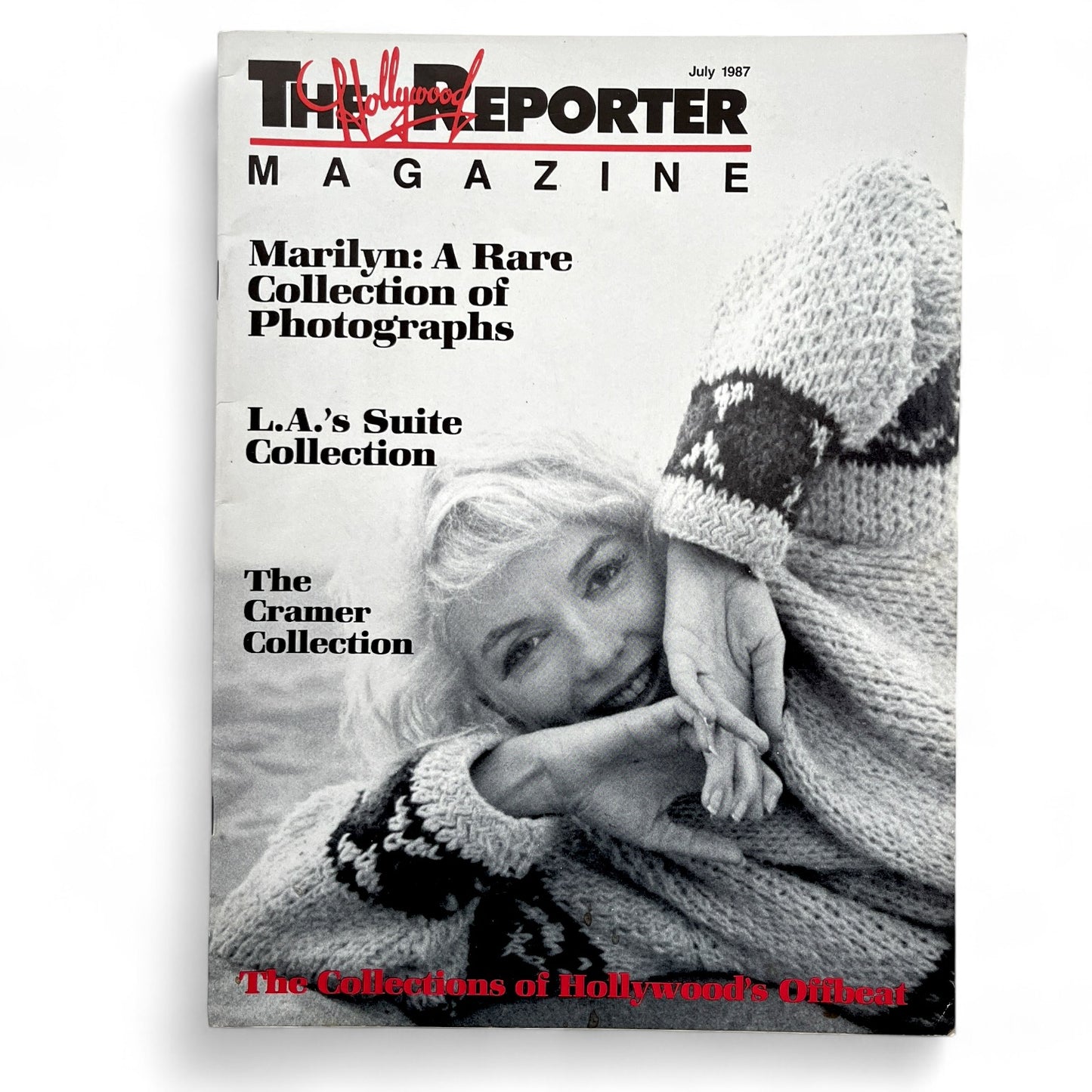 Marilyn Monroe Hollywood Reporter Magazine July 1987